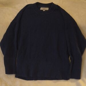 LOFT Navy Blue Crew Neck Sweater